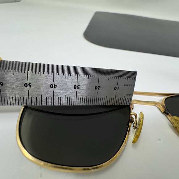 American Optical AO 5 1/2 Gold 1/10 12K GF Vintage Aviator Sunglasses Pilot CN91 - Picture 14 of 16